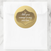 Eid Al-Fitr Gold Ronde Sticker (Tas)