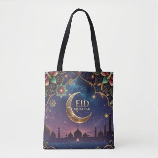 Eid al fitr Islamic celebration Gold And navy Draagtas