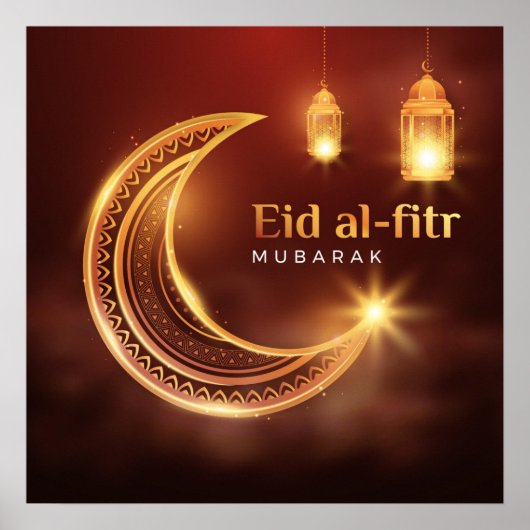 Eid Al-Fitr Mubarak Poster (Voorkant)