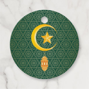 Eid al Fitr Mubarak Ramadan Kareem Moon Star Bedankjes Labels