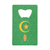 Eid al Fitr Mubarak Ramadan Kareem Moon Star Kredietkaart Flessenopener (Voorkant)
