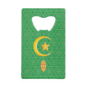 Eid al Fitr Mubarak Ramadan Kareem Moon Star Kredietkaart Flessenopener (Achterkant)