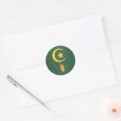 Eid al Fitr Mubarak Ramadan Kareem Moon Star Ronde Sticker (Envelop)