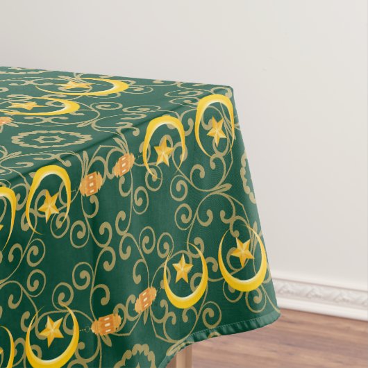 Eid al Fitr Mubarak Ramadan Kareem Moon Star Tafelkleed (Voorbeeld)