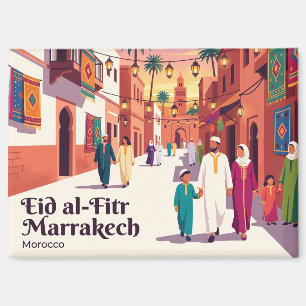 Eid al-Fitr-viering in Marrakech Marokko Magneet