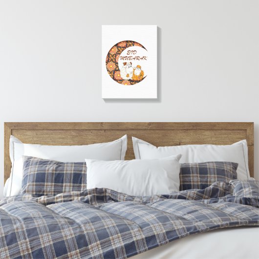 Eid Aladha Mubarak 2023 Canvas Afdruk (Insitu (Slaapkamer))