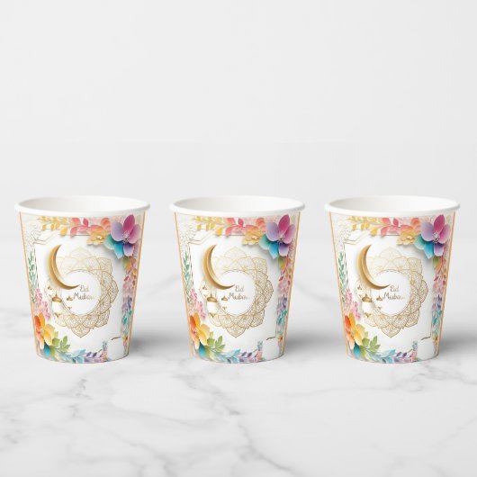 Eid bloemen عيدسع يد papieren bekers (Multi)