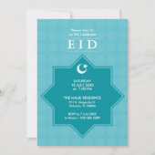 Eid Celebration 8 Pointed Star Party Invitation Kaart (Voorkant)