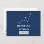 Eid Corporate Briefkaart - blauw (Voorkant / Achterkant)