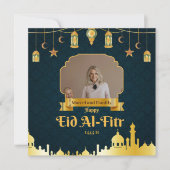 Eid El-fitr Kaart, Zegeningen met onze Eid Mubarak Feestdagenkaart (Voorkant)