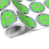 Eid floral 8-puntige ster cadeaupapier (Rol Hoek)