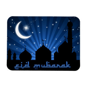 Eid Mosque Blue Night Magneet