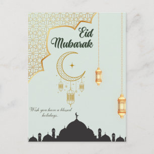 Eid Mubarak Ansichtkaart - Islamitische Eid Ul Adh Briefkaart