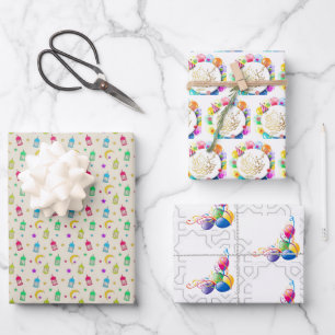 Eid mubarak ballonnen inpakpapier vel