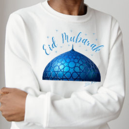 Eid Mubarak Blauwe Moskee T-shirt
