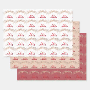 Eid Mubarak bloemen Inpakpapier Vel