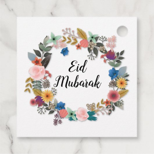 EID MUBARAK BLOEMENKRANS GUNST LABELS (Achterkant)