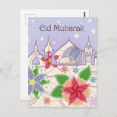 Eid Mubarak briefkaart  (Voorkant / Achterkant)