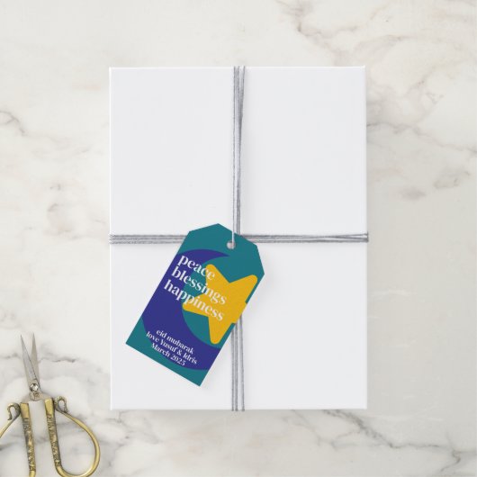 Eid Mubarak Cadeaulabel (Met Touw)