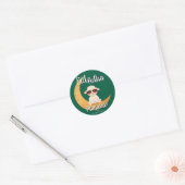 Eid Mubarak Celebration Gift Ronde Sticker (Envelop)