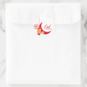 Eid Mubarak Classic Round Sticker (Tas)