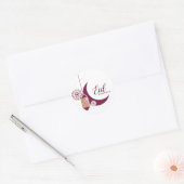 Eid Mubarak Classic Round Sticker (Envelop)