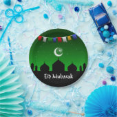 Eid Mubarak Colorful Garland Papieren Bordje (Feest)