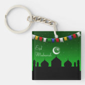 Eid Mubarak Colorful Garland Sleutelhanger (Voorkant)