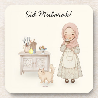 Eid Mubarak Cottagecore Moslim Onderzetter