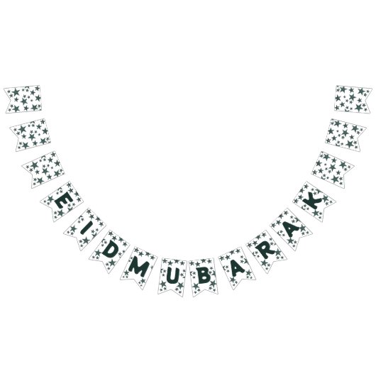 Eid mubarak crescent Islam mubarak sterren Vlaggetjes (Alle)