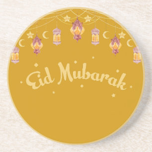 EID MUBARAK - EID T-Shirt Sierkussen Zandsteen Onderzetter