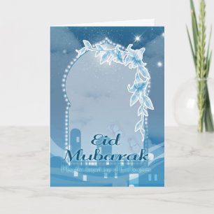 Eid Mubarak, Eid Wenskaart, Eid Viering Feestdagen Kaart