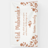 Eid Mubarak - Eigen islam - Startbord Spandoek (Verticaal)