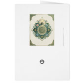 Eid Mubarak Elegant Lanterns & Crescent greeting (Achterkant)