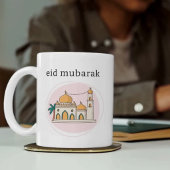Eid Mubarak et Mug de Café à Initiale Personnalisé