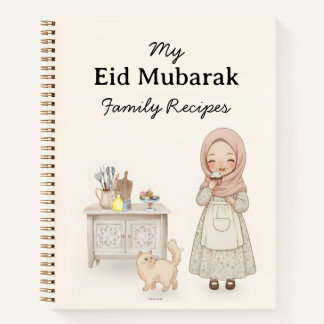 Eid Mubarak Familie Recepten Notitieboek