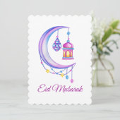 Eid Mubarak Feestdagenkaart (Staand voorkant)