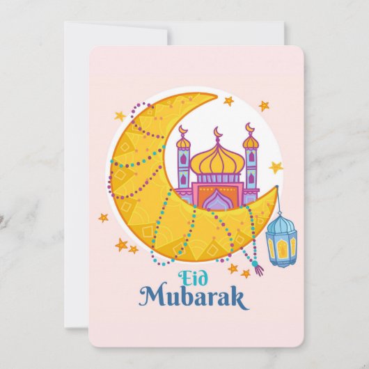 Eid Mubarak Feestdagenkaart (Voorkant)