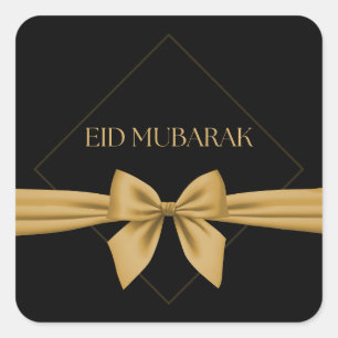 Eid Mubarak gouden lint Vierkante Sticker