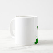 Eid Mubarak Green Gold Mosque Koffiemok (Voorkant links)