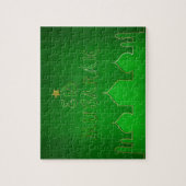 Eid Mubarak Green Gold Mosque Legpuzzel (Verticaal)