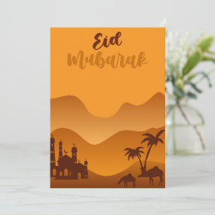 Eid Mubarak-groeten Feestdagenkaart