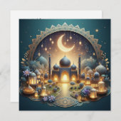 Eid Mubarak  Groeten Tekst Feestdagenkaart (Voorkant / Achterkant)