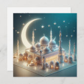 Eid Mubarak  Groeten Tekst Feestdagenkaart (Voorkant / Achterkant)