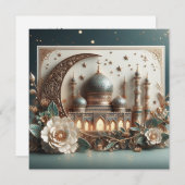 Eid Mubarak Groeten Tekst Feestdagenkaart (Voorkant / Achterkant)