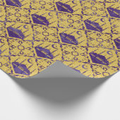 Eid Mubarak - Happy Eid - Amethyst en Gold Cadeaupapier (Hoek)