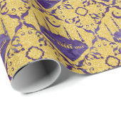 Eid Mubarak - Happy Eid - Amethyst en Gold Cadeaupapier (Rol Hoek)