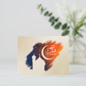 Eid Mubarak - Happy Eid Briefkaart (Staand voorkant)