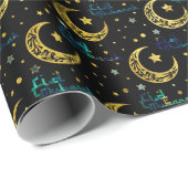 Eid Mubarak - Happy Eid - Ramadan Kareem Cadeaupapier (Rol Hoek)