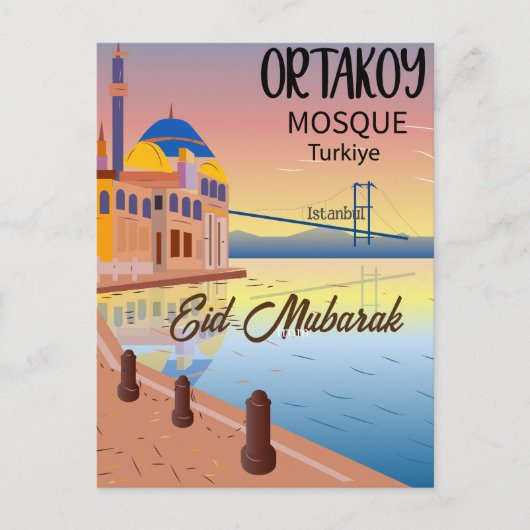 Eid mubarak islamitische feestkaarten briefkaart (Voorkant)